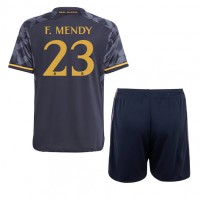 Dječji Nogometni Dres Real Madrid Ferland Mendy #23 Gostujuci 2023-24 Kratak Rukav (+ Kratke hlače)